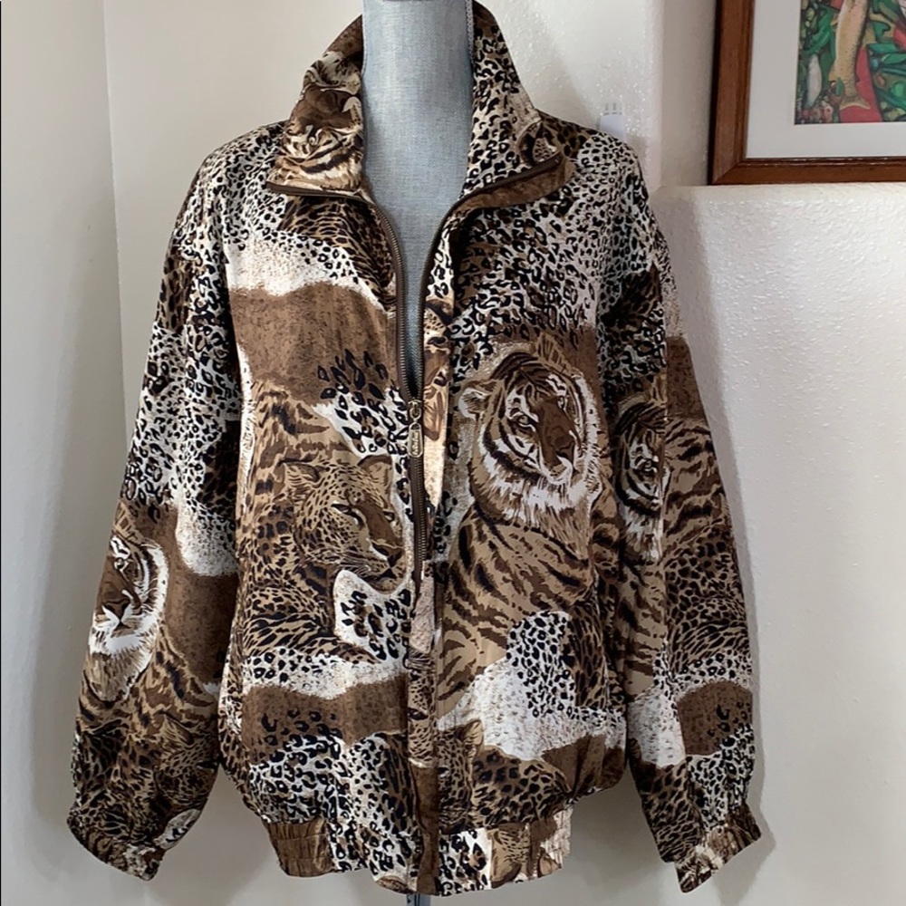 Fuda Int'l. Women's Windbreaker Animal Print Sz XL - Picture 4 of 8